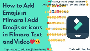 How to Add Emojis in Filmora in Windows/Mac or Apple| Add Emojis in Filmora Text and Video #filmora