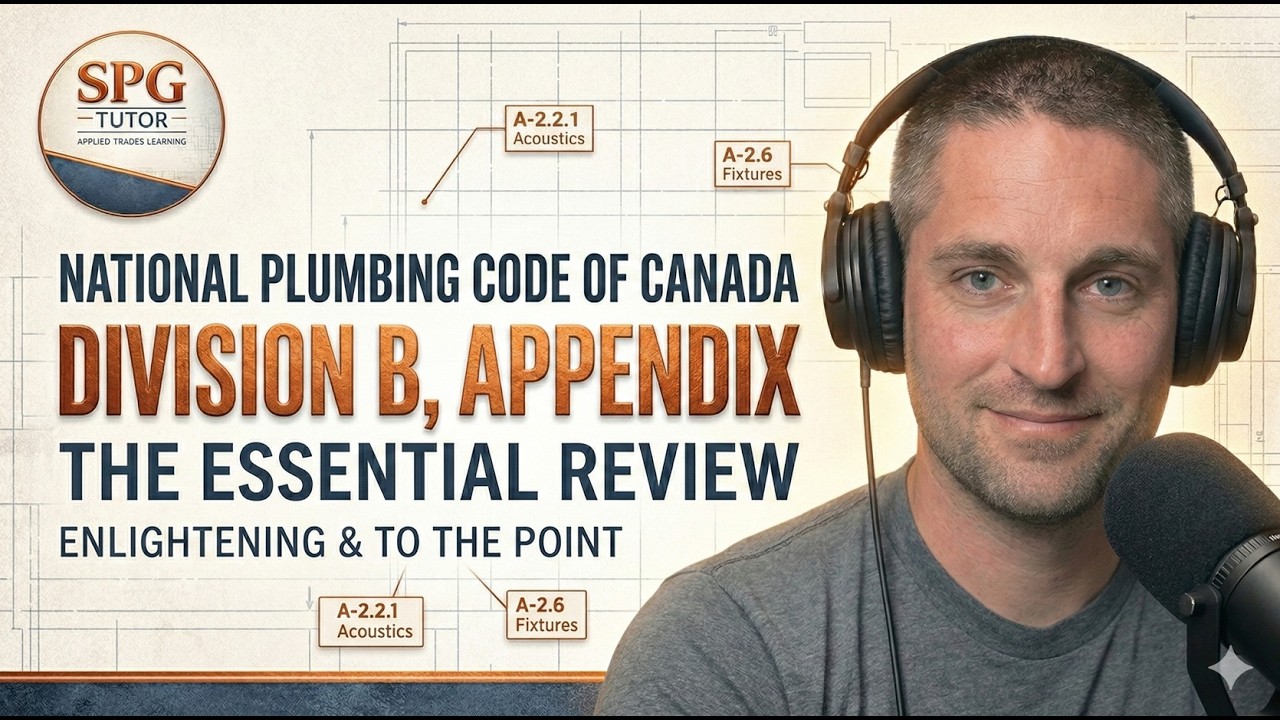 Plumbing Code part 4 Appendix and Trades Math - YouTube