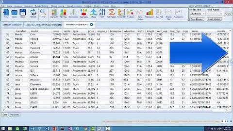 Scrolling Wide Datasets with BlueSky Statistics