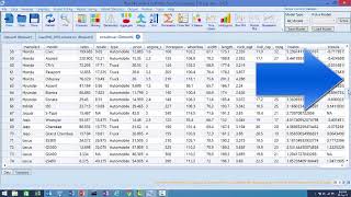 Scrolling Wide Datasets with BlueSky Statistics