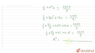 The ratio of the radius of the base and height of a right circular cone is