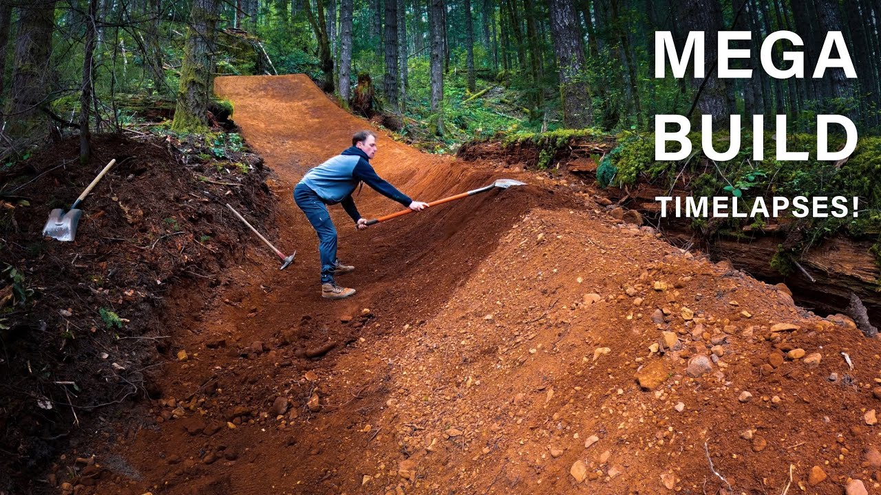 MEGA FREERIDE Line Comes To LIFE! Trail Building Timelapses