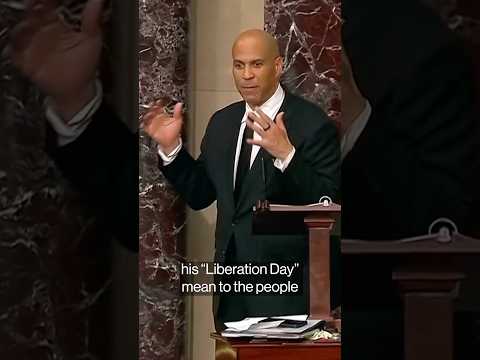 Cory Booker speaks on Senate Floor for Over 24 Hours