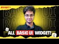 Flutter Basic UI Widgets Explained | Text, Image, Row, Column, Scaffold &amp; More | codeSprinkles