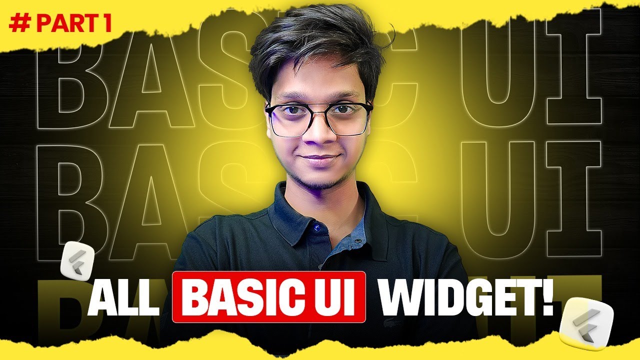 Flutter Basic UI Widgets Explained | Text, Image, Row, Column, Scaffold ...