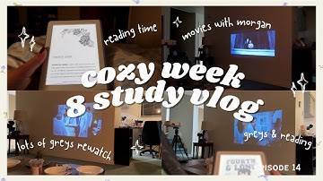 Cozy Study Vlog ✨ Week 8 of University | Soft Productivity, Note-Taking & Mid-Semester Focus