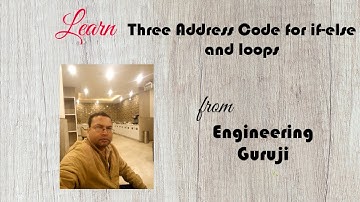 Three Address Code of If-else and Loop statements