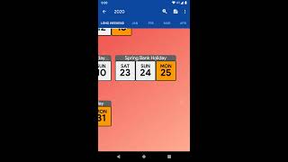 Calendar2U UK Calendar Android App v3.2.7 screenshot 5