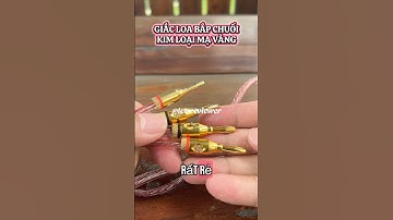 GIẮC LOA BẮP CHUỐI KIM LOẠI MẠ VÀNG | Lets.vn