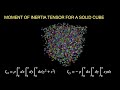 Two Ways to Find the Moment of Inertia Tensor for a Solid Cube