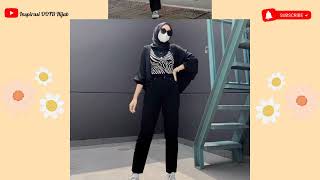 INSPIRASI OOTD SERBA HITAM PESONA CEWEK MAMBA #hijabers #hijabstyle #ootdhijab #inspirasiootdhijab