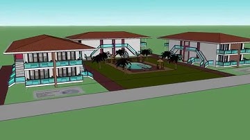 apartementencomplex sketchup