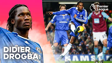 5 minutes of Didier Drogba being the COMPLETE STRIKER! | Chelsea | Premier League