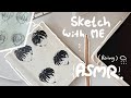 Sketch With Me | practice skills [ ASMR / Soft Rain🌧️]