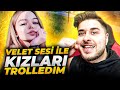 VELET SESİ İLE KIZLARI TROLLEDİM !! KÜFÜR ETTİLER !! PUBG MOBİLE