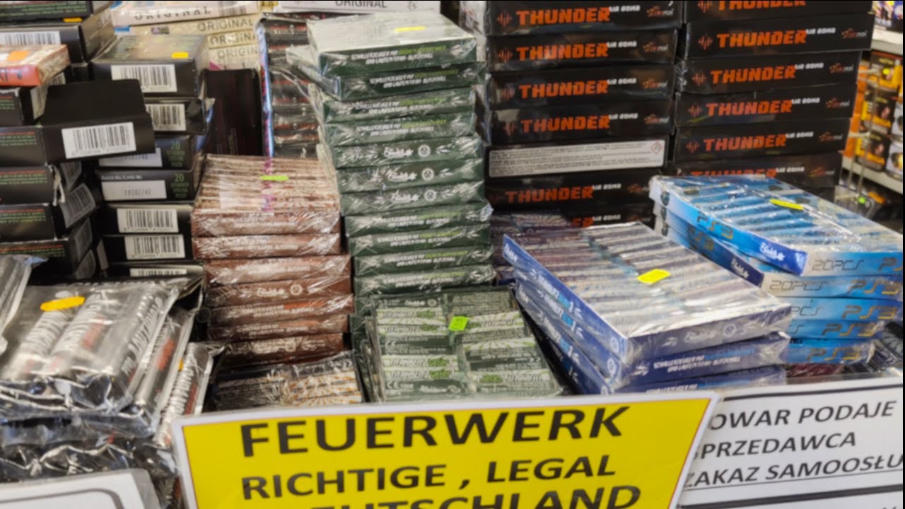 FEUERWERK Einkauf im POLENMARKT HOHENWUTZEN 2025