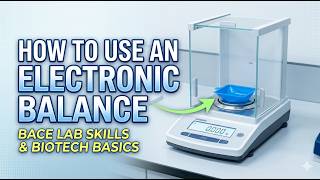 How to Use an Electronic Balance: BACE Lab Skills & Biotech Basics
