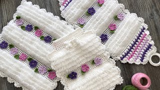 Setimizi Tamamladık Püsküllü Kese Lif Modeli Uyarlama Modern Crochet