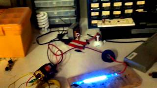 Laser flash lamp running