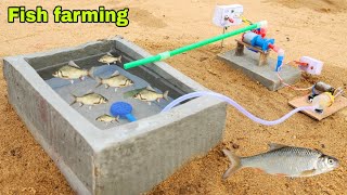 How to make mini water pump fish farming construction | Science project 🐟 🐟 by Make Toys 251,411 views 8 months ago 2 minutes, 21 seconds