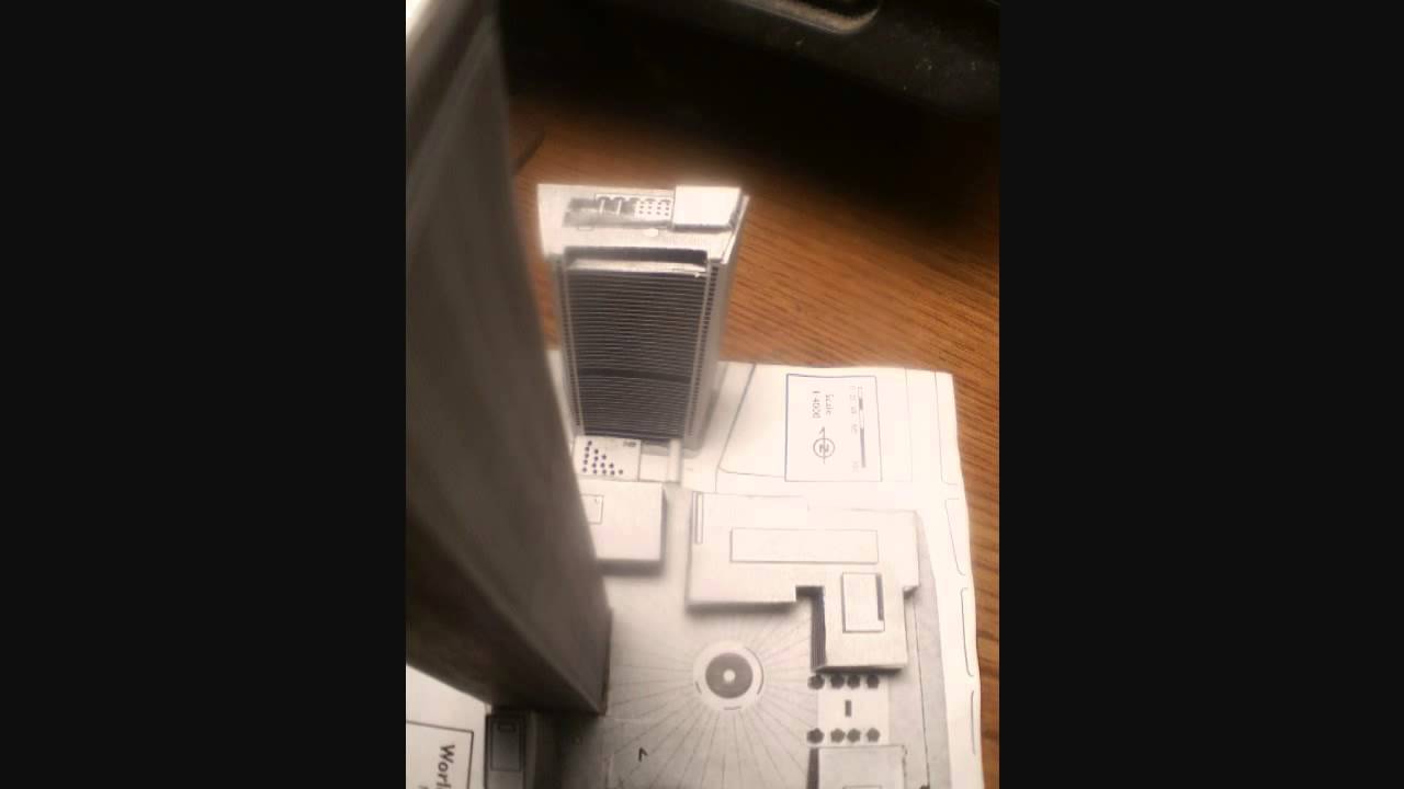 1:4000 Original World Trade Center Paper Model - YouTube