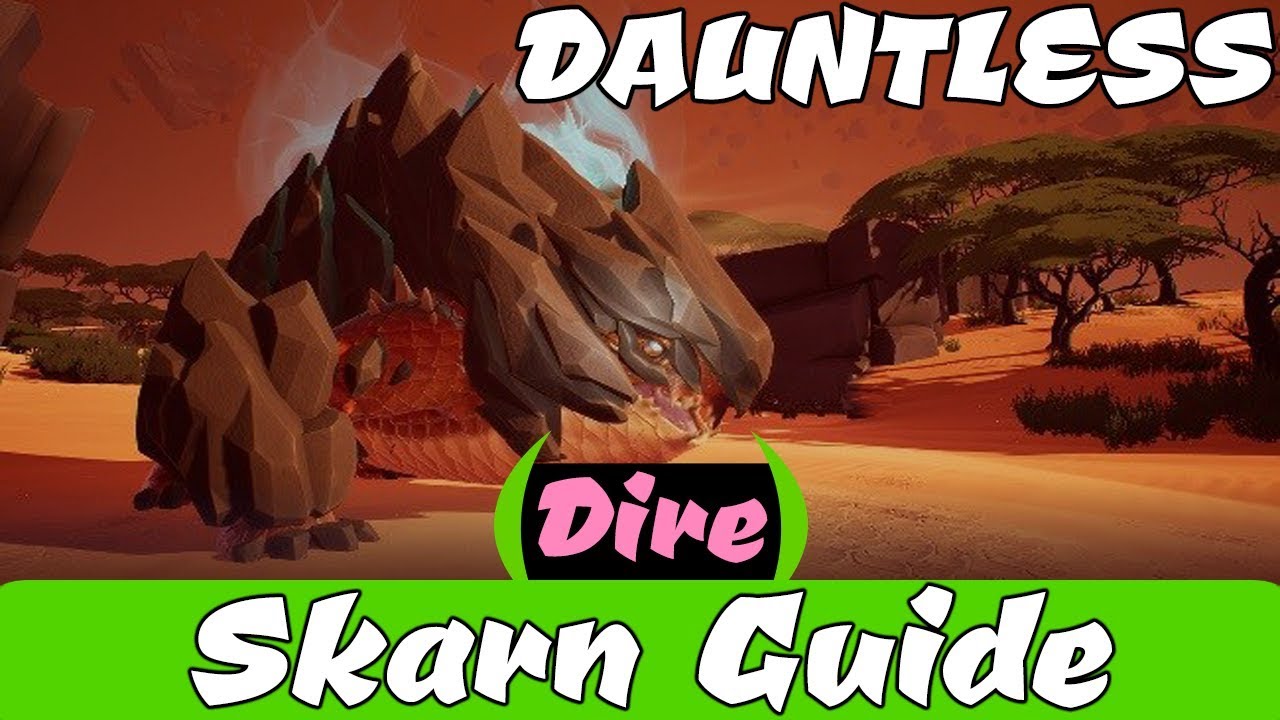 DAUNTLESS - Rockfall Skarn Guide ~\/~ How to DEFEAT and BREAK PARTS!