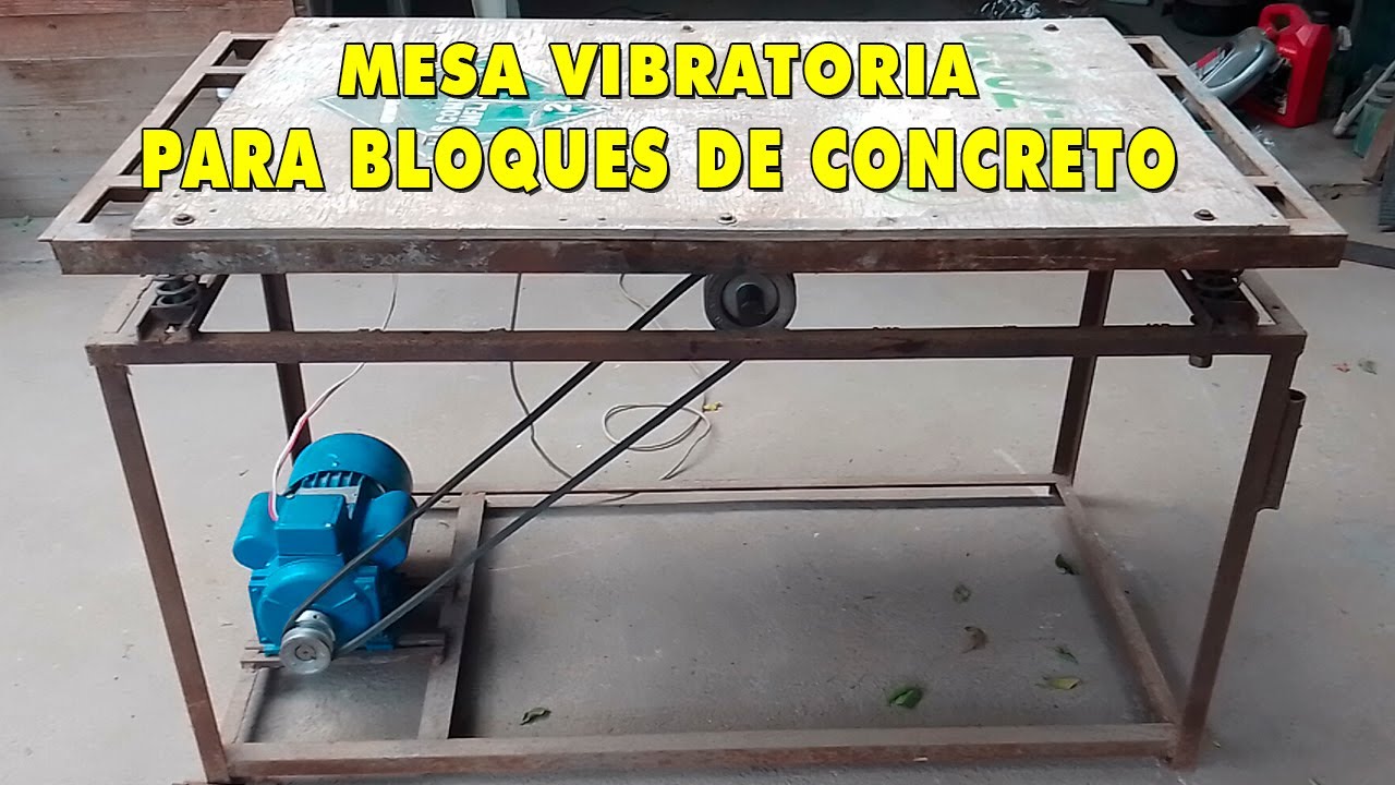 Como hacer una MESA VIBRATORIA par fabricar bloques de concreto | fácil  y barato