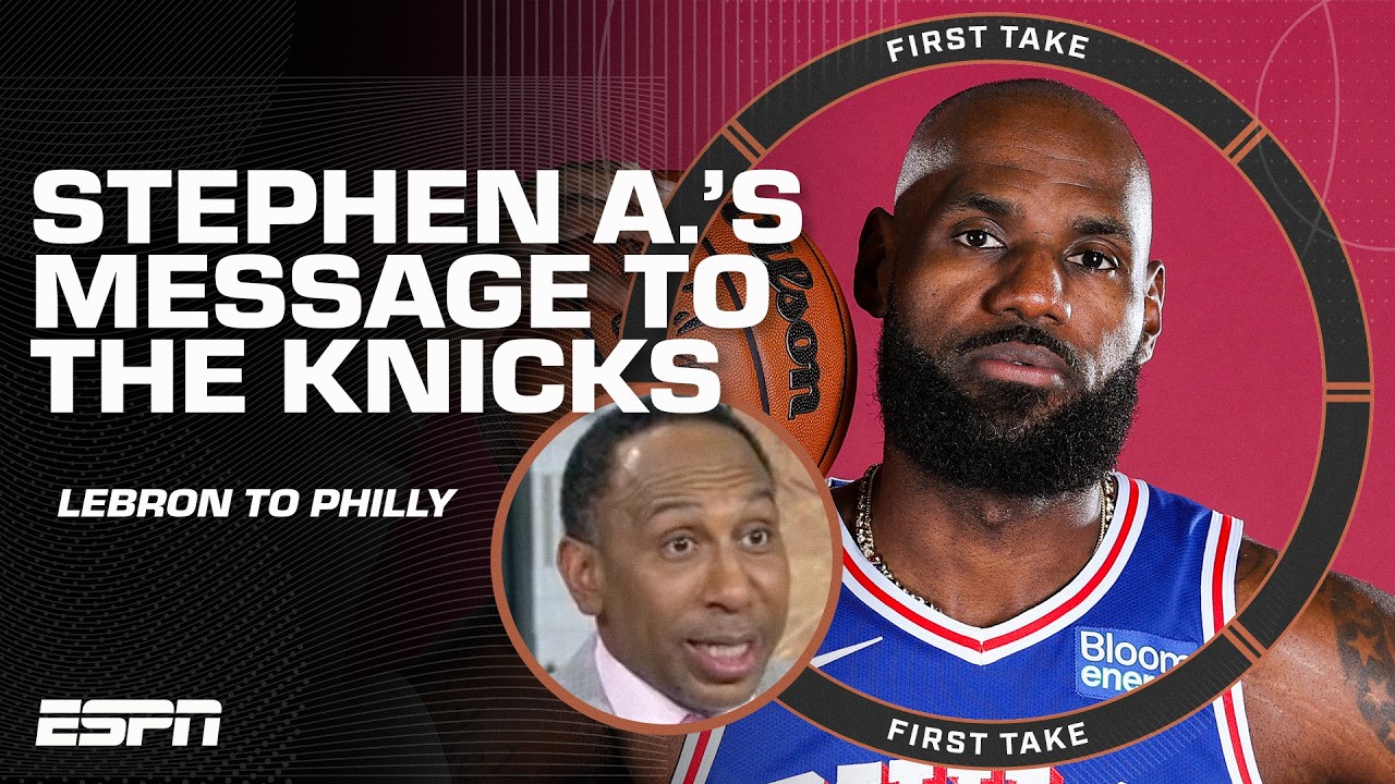 Stephen A. responds to LeBron James wanting to become a New York Knick 👀 | First Take