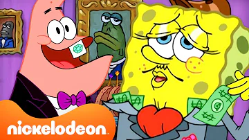 SpongeBob’s Fanciest Moments in Bikini Bottom for 45 MINUTES 🤵‍♂️ | Nicktoons