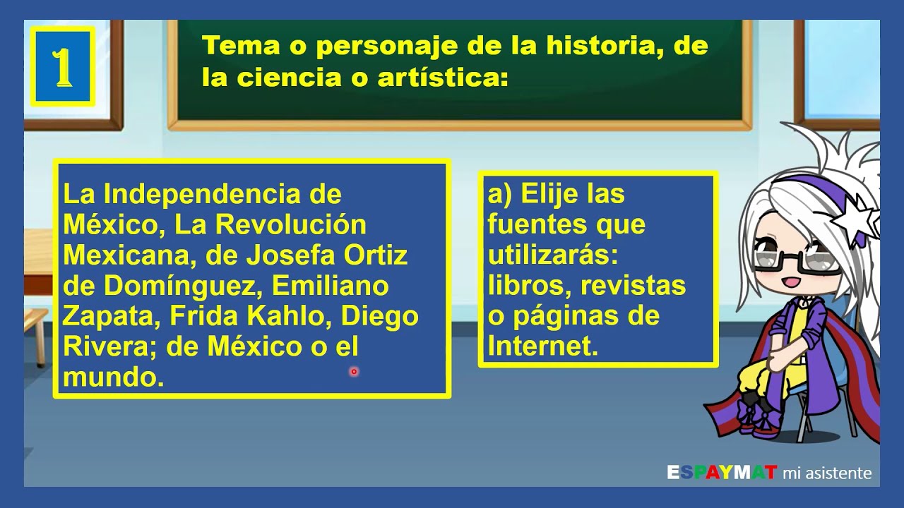Escribir un relato histórico para el acervo de la biblioteca Niños