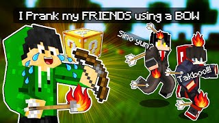 I Prank my Friends in LUCKY BLOCKS RACE Minecraft (Tagalog)