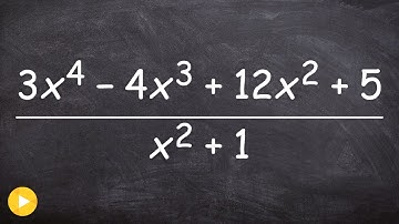How to divide two polynomials using long division