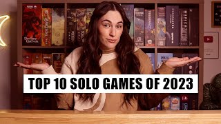 Top 10 SOLO Board Games Of 2023! | My 10 favourite games I played solo this past year!
