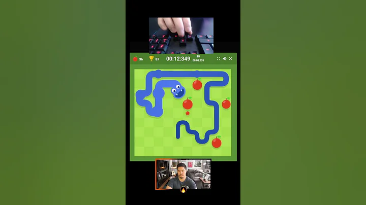 50 Apples in 16.065 seconds (WORLD RECORD) Google Snake - Small Map, 5 Apples, Classic