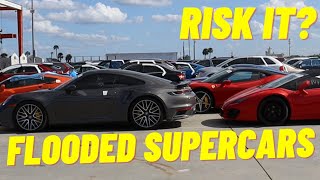 SHOULD WE RISK IT ALL & BUY A FLOODED SUPERCAR? FLORIDA COPART