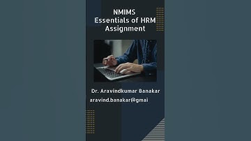 NMIMS  Essentials of HRM Assignment