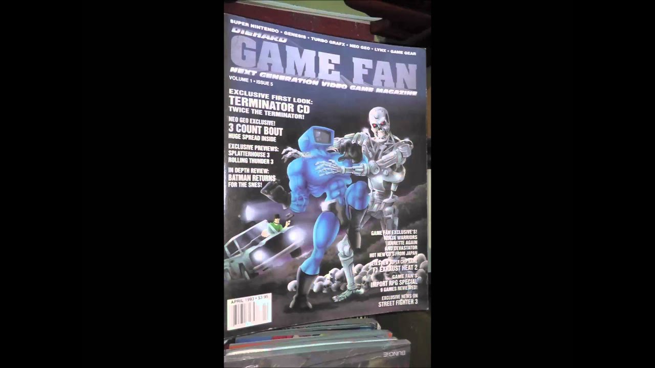 1993 Issue 5 GameFan VideoGame Magazine Rare Nice Die Hard Neo Geo AES MVS TG16