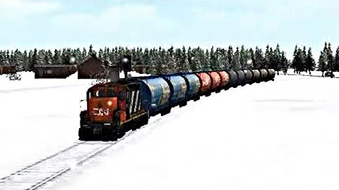 Train Sim - Snow Metropolis Using EMD GP9 - Simulasi Kereta Api