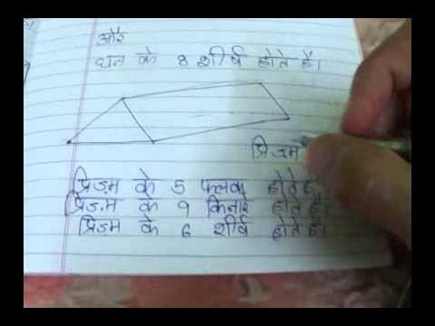 Maths Lecture On 3 D Elementsfacesedgesvertices In Hindi You Maths Lecture On 3 D Elementsfacesedgesvertices In Hindi You