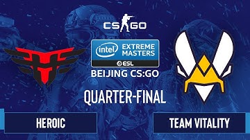 CS:GO - Heroic vs. Team Vitality [Overpass] Map 1 - IEM Beijing 2020 Online - Quarter-final - EU