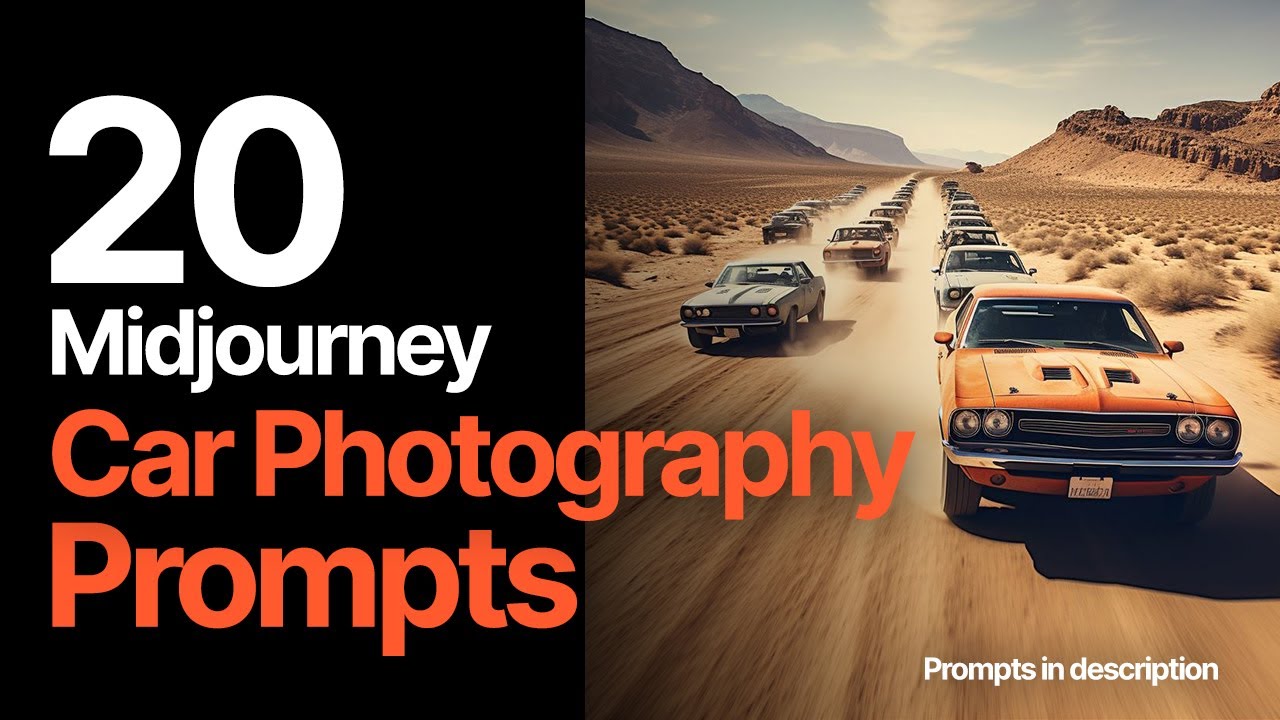 20 Midjourney Car Photography Prompts (Prompts in description) - YouTube
