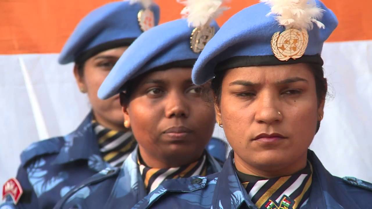 President Ellen Johnson Sirleaf and SRSG Farid Zarif Bid Farewell to Indian FPU 1-Liberia