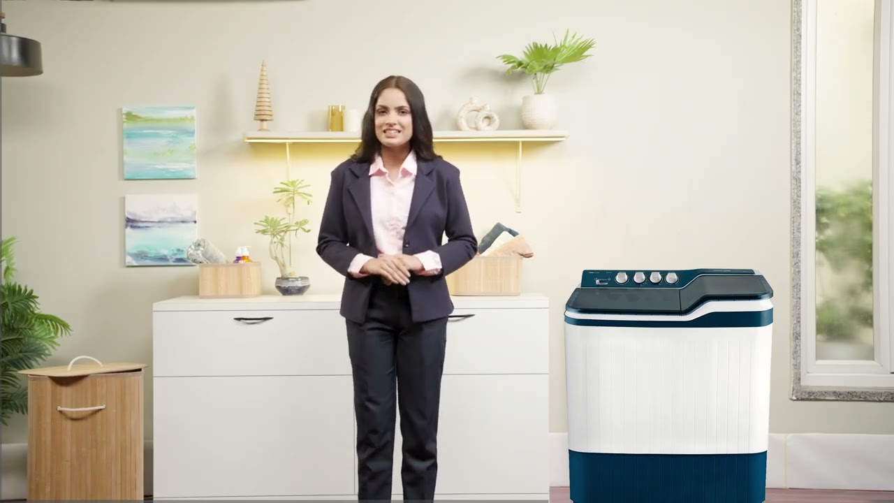 Voltas Beko Semi-Automatic Twin Tub Washing  Machine | Ergonomic Step Design!