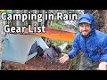 Gear loadout for 3days backpacking in rain  west coast trail