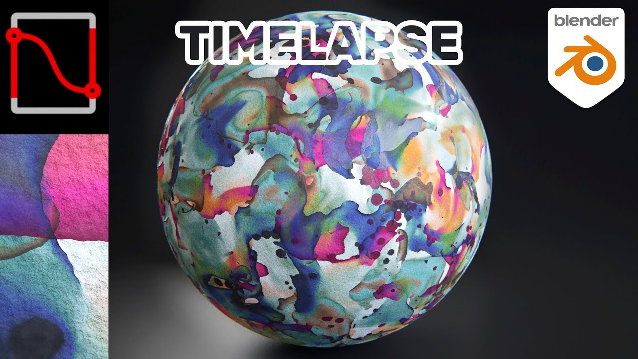 Nodevember Day 10 Paint Timelapse Blender Procedural Shader YouTube