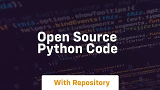 open source python code