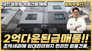 초역세권에 매가 2억 다운된 급매물!! 적정 세대수로 임대관리까지 편리하데요!! 대전 용문동 원룸건물 다중주택 매매. #대전상가주택매매 #대전다가구주택매매