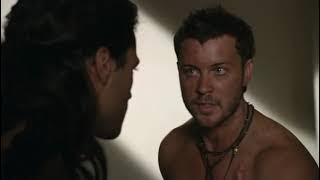 Agron and Nasir - 2x03 - Agron stops Nasir from talking to Crixus