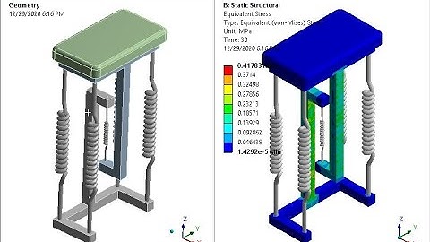 Gavity Tension Chair Analysis in Ansys Workbench