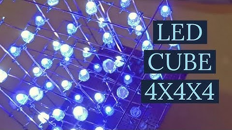 How to make led cube with Arduino Nano | 4x4x4 led cube